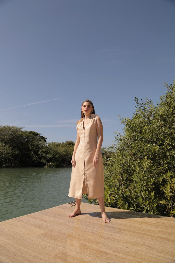 Amanecer Dress - Beige