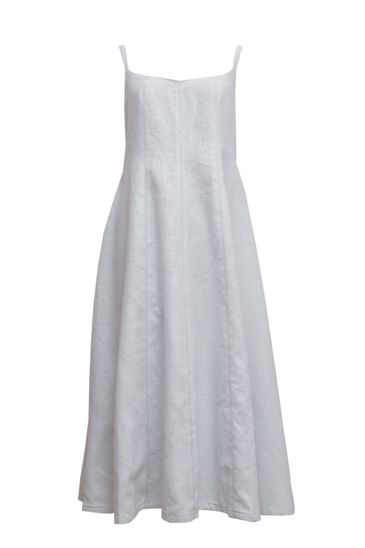 Abanico Dress - White