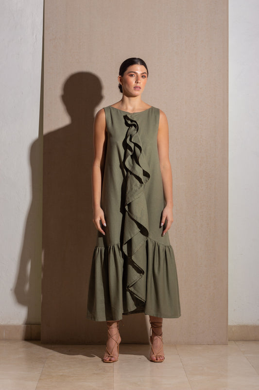 Passeggiata Dress - Pistachio
